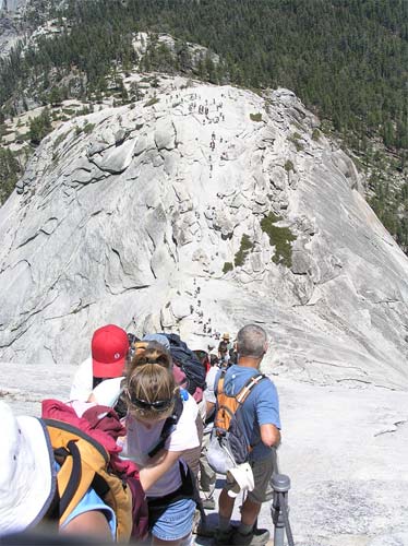 going down