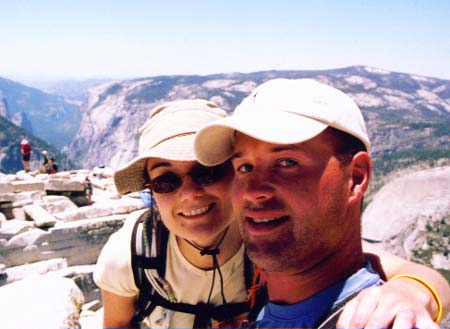 Mike and Shelley at the top